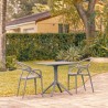Compamia Mila Patio Dining Set with 2 Arm Chairs Dark Gray - Compamia Mila Patio Dining Set with 2 Arm Chairs Dark Gray