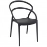 Pia Dining Chair (Black) - Front Angled