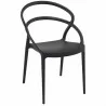 Pia Dining Chair (Black) - Front Angled - Pia Dining Chair (Black) - Front Angled