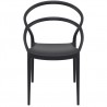 Pia Dining Chair (Black) - Front