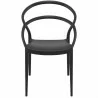 Pia Dining Chair (Black) - Front - Pia Dining Chair (Black) - Front