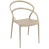 Pia Dining Chair (Dove Gray) - Front Angled