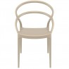 Pia Dining Chair (Dove Gray) - Front
