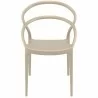 Pia Dining Chair (Dove Gray) - Front - Pia Dining Chair (Dove Gray) - Front