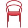 Pia Dining Chair (Red) - Front