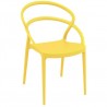 Pia Dining Chair (Yellow) - Front Angled
