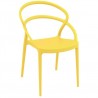 Pia Dining Chair (Yellow) - Front Angled