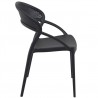 Sunset Dining Chair (Black) - Side