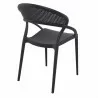 Sunset Dining Chair (Black) - Back Angled - Sunset Dining Chair (Black) - Back Angled