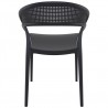 Sunset Dining Chair (Black) - Back