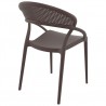 Sunset Dining Chair (Brown) - Back Angled