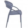 Sunset Dining Chair (Dark Gray) - Side
