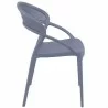 Sunset Dining Chair (Dark Gray) - Side - Sunset Dining Chair (Dark Gray) - Side