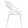 Sunset Dining Chair (White) - Side