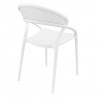Sunset Dining Chair (White) - Back Angled
