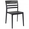 Moon Dining Chair Black Transparent (Black) - Moon Dining Chair Black Transparent (Black)