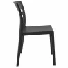 Moon Dining Chair Black Transparent (Black) - Side - Moon Dining Chair Black Transparent (Black) - Side