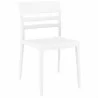 Moon Dining Chair White Transparent (Glossy White) - Moon Dining Chair White Transparent (Glossy White)