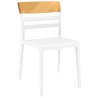 Moon Dining Chair White Transparent (Amber)