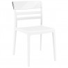 Moon Dining Chair White Transparent (Clear)