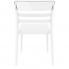 Moon Dining Chair White Transparent (Clear) - Back