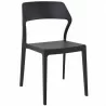 Snow Dining Chair Black - Front Angled - Snow Dining Chair Black - Front Angled