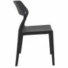 Snow Dining Chair Black - Side - Snow Dining Chair Black - Side