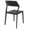 Snow Dining Chair Black - Back Angled