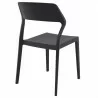 Snow Dining Chair Black - Back Angled - Snow Dining Chair Black - Back Angled