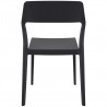 Snow Dining Chair Black - Back