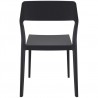 Snow Dining Chair Black - Back