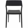 Snow Dining Chair Black - Back - Snow Dining Chair Black - Back