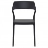 Snow Dining Chair Black - Front