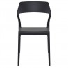 Snow Dining Chair Black - Front