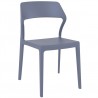 Snow Dining Chair Gray - Front Angled