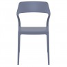 Snow Dining Chair Gray - Front