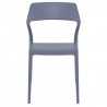 Snow Dining Chair Gray - Front