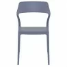 Snow Dining Chair Gray - Front - Snow Dining Chair Gray - Front