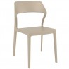 Snow Dining Chair Dove Gray - Front Angled