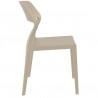 Snow Dining Chair Dove Gray - Side