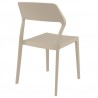 Snow Dining Chair Dove Gray - Back Angled