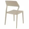 Snow Dining Chair Dove Gray - Back Angled - Snow Dining Chair Dove Gray - Back Angled