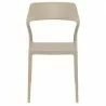 Snow Dining Chair Dove Gray - Front - Snow Dining Chair Dove Gray - Front