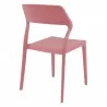 Compamia Snow Dining Chair in Marsala - Back Angled View - Compamia Snow Dining Chair in Marsala - Back Angled View