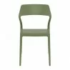 Snow Dining Chair Olive Green - Front - Snow Dining Chair Olive Green - Front