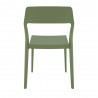 Snow Dining Chair Olive Green - Back