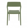 Snow Dining Chair Olive Green - Back