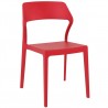 Snow Dining Chair Red - Front Angled