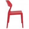 Snow Dining Chair Red - Side