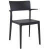 Plus Arm Chair Black - Front Angled